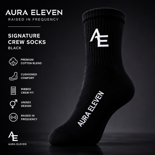 Aura Eleven Signature Crew Socks