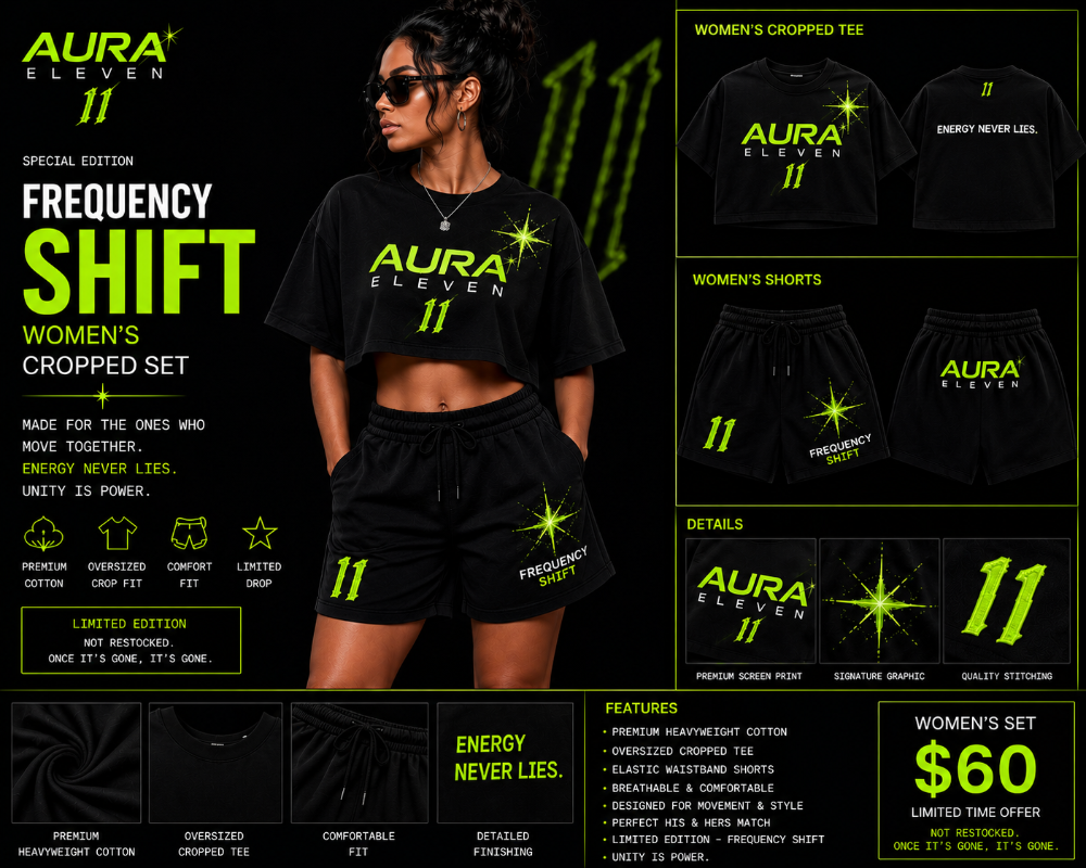 Aura Eleven Women's Cropped Set