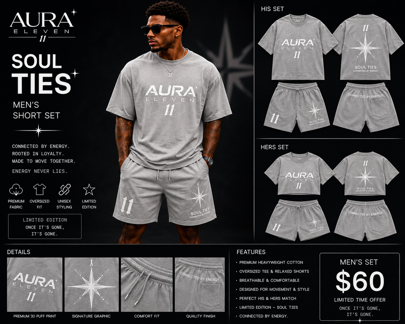 Aura Eleven Men's Short Sets