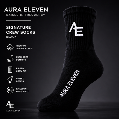 Aura Eleven Signature Crew Socks