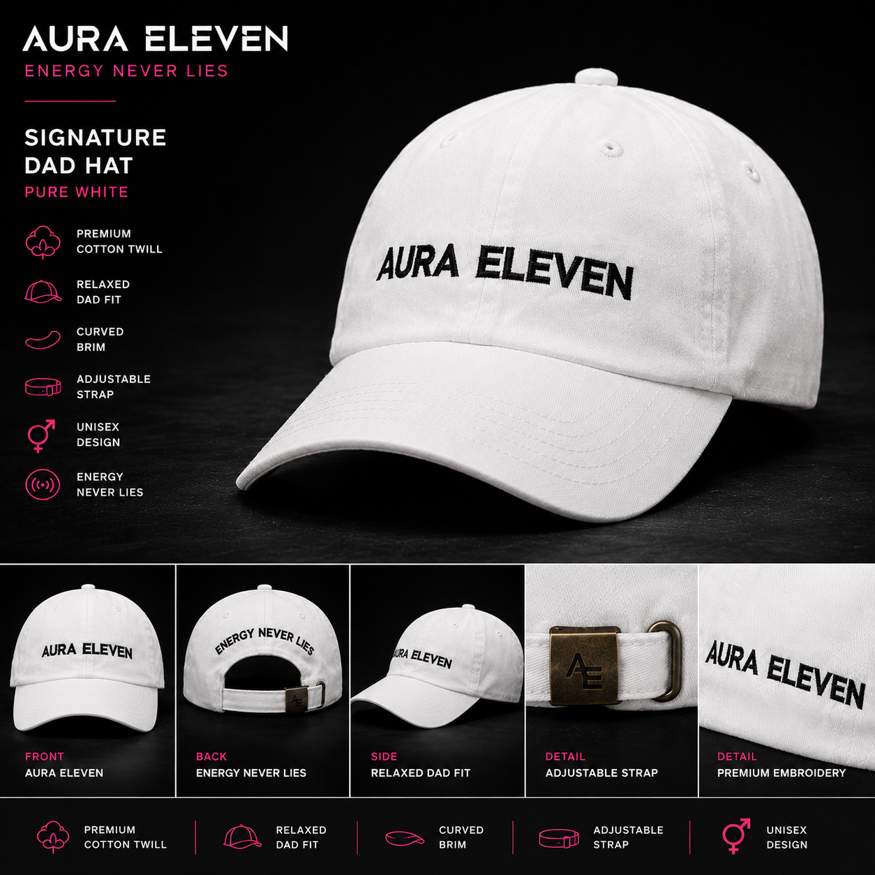 Aura Eleven Signature Dad Hat
