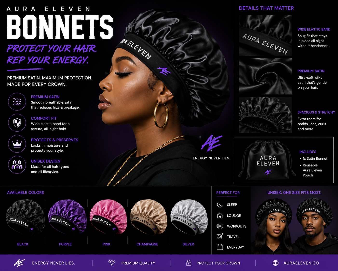Aura Eleven Essential Bonnets