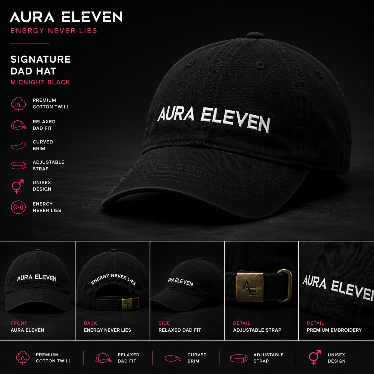 Aura Eleven Signature Dad Hat