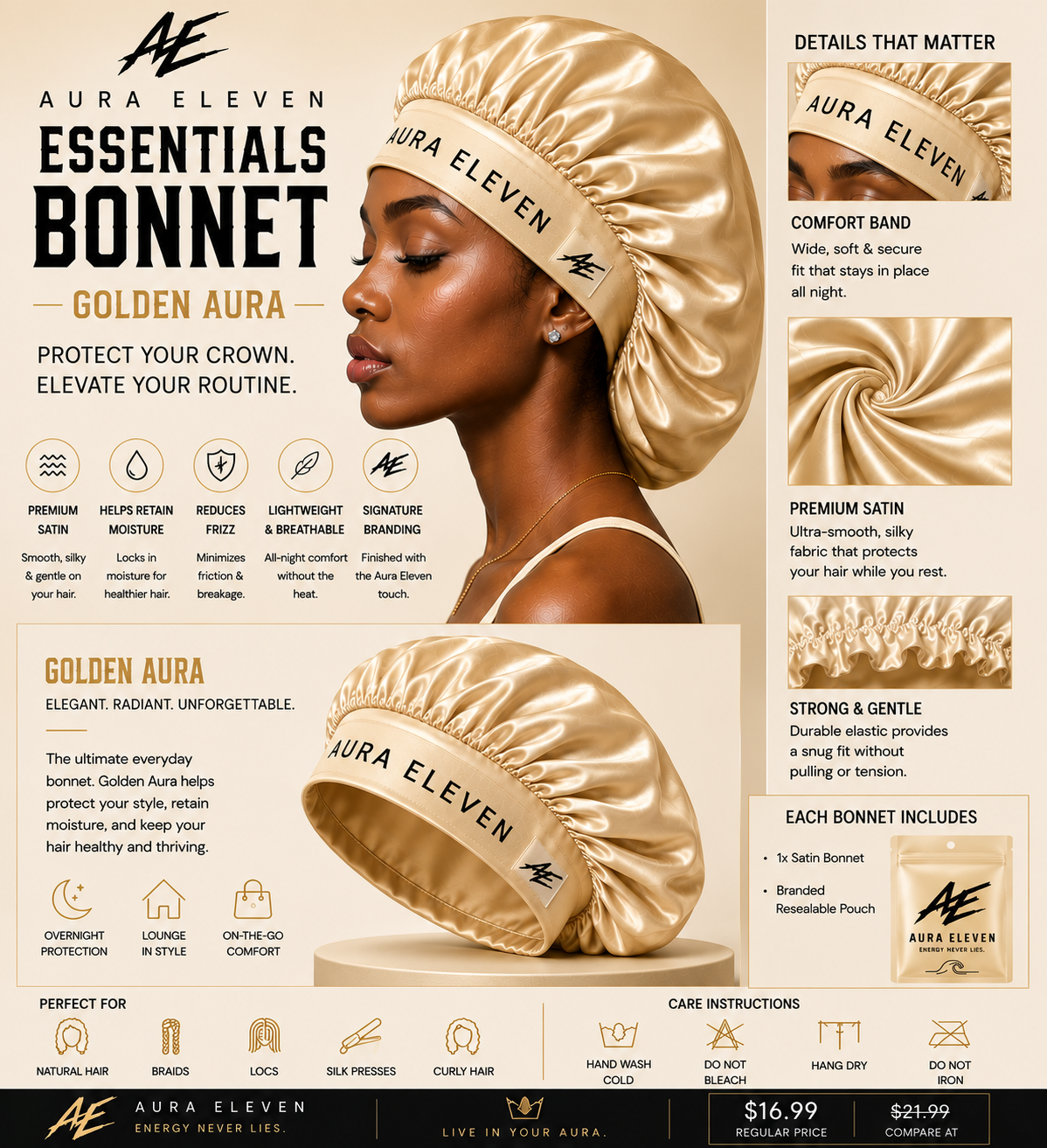 Aura Eleven Essential Bonnets