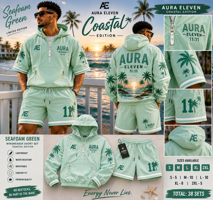 Aura Eleven Coastal Windbreaker Set Men's Limited Edition
