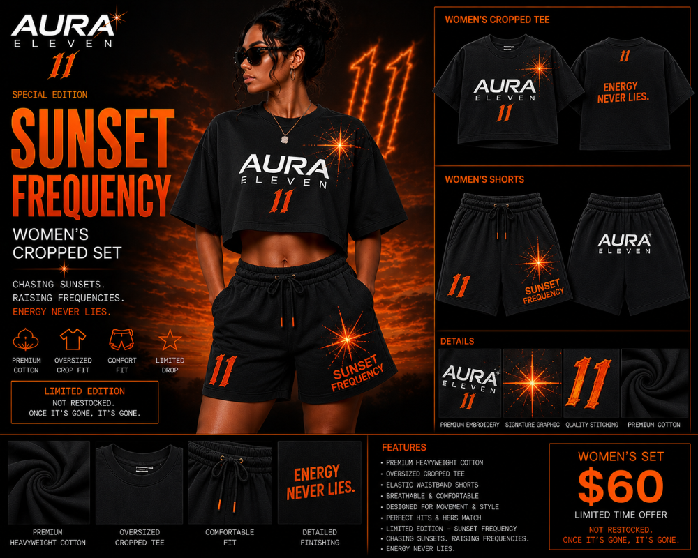 Aura Eleven Women's Cropped Set