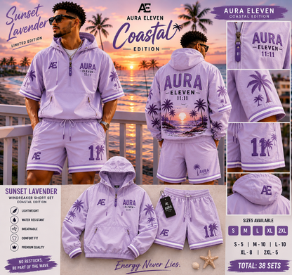 Aura Eleven Coastal Windbreaker Set Men's Limited Edition