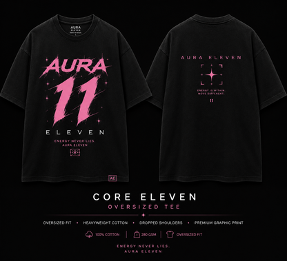 Aura Eleven Men's Oversized Tee
