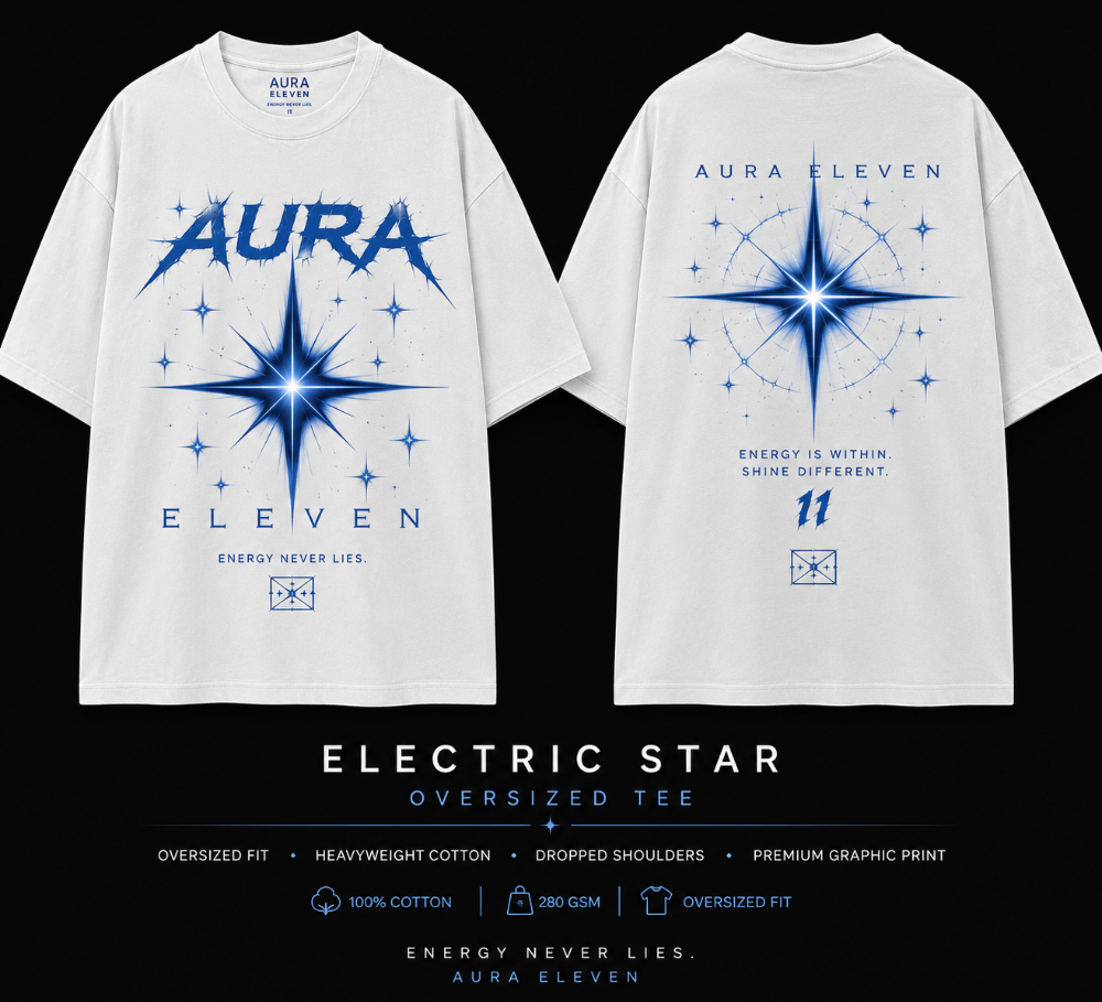 Aura Eleven Men's Oversized Tee