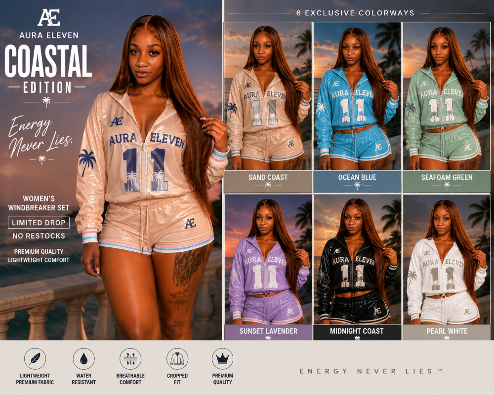 Aura Eleven Coastal Edition Women's Windbreaker Set